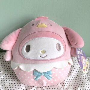 NWT - Squishmallows Kawaii Sanrio My Melody Pastel Pink Plush Toy 8”